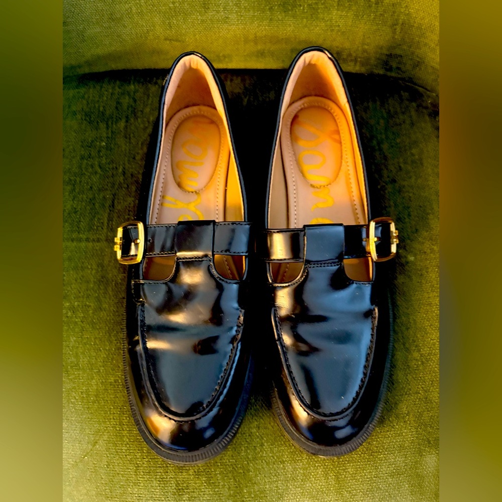 Sam Edelman, Elaina T-Strap Buckle Loafer, size 8